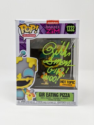 Rikki Simons Gir Eating Pizza #1332 Hot Topic Excl. Signed Funko