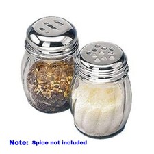 (Set of 2) 6 oz Glass Cheese and Spice Shaker...