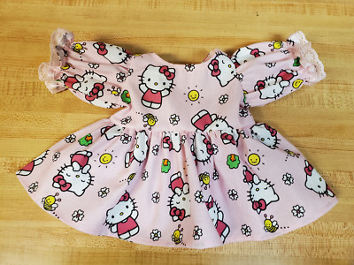 HELLO KITTY PINK RIBBON +LACE DRESS for 16'' CPK  Cabbage Patch Kids