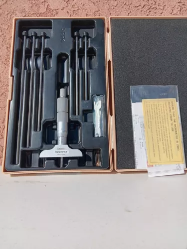 Mitutoyo 129-128 DMC 2.5-6 Inch Depth Micrometer Set
