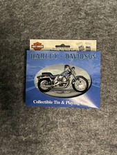 Harley davidson collector tin and 2 sealed decks of playing cards New In Package