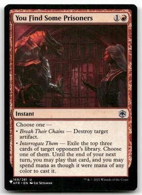 You Find Some Prisoners #169/281 (NM) List Reprints LIST LIST Magic MTG
