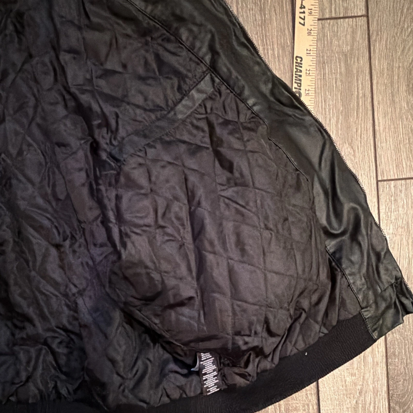 Members Only Iconic Racer Men's Black Full Zip Polyurethane Lined 2XL/3XL image 8