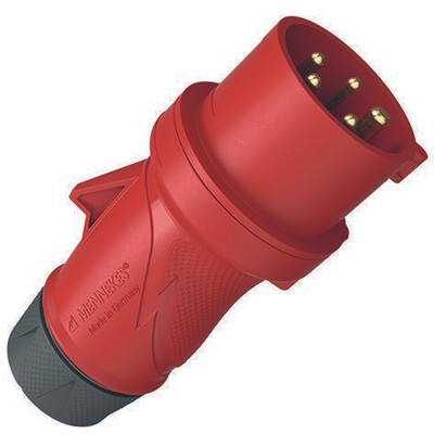 Mennekes 13522 Stecker PowerTOP  Xtra S mit SafeCONTACT 16A 5p 6h 400V IP44