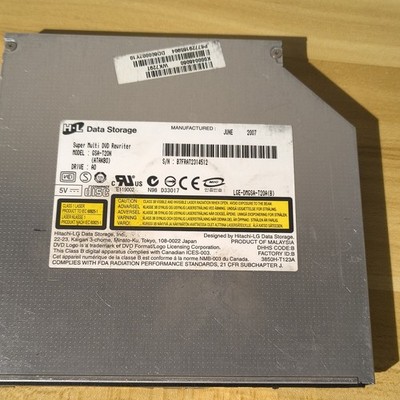 HL Data Storage GSA-T20N Slim SATA Internal Laptop DVD/CD RW Drive Silver 16x