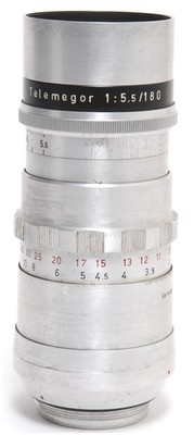@ Vintage Meyer-Optik Telemegor 5.5/180mm red V lens for M42 of K. Rademaker col
