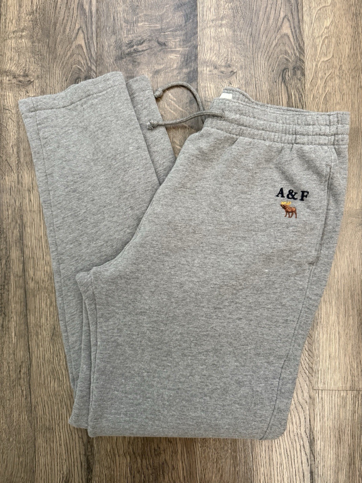 Abercrombie & Fitch A&F Soft Fleece Moose Emblem Mens Sweatpants Size Medium