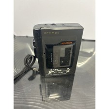 Optimus CTR 112 Cassette Recorder Portable Dictaphone Player t Speaker untested
