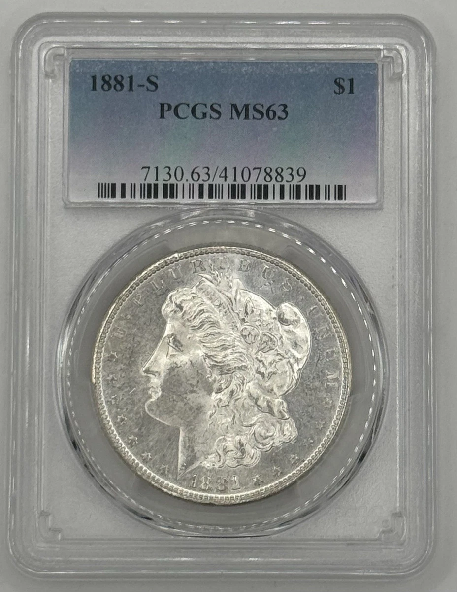 MS 63 Graded 1881 Year Morgan US Dollars (1878-1921) for sale | eBay