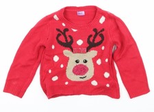 F&F Strickpullover Pullover Mädchen rosa Gr�...