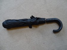 Black crook handle auto open compact handbag briefcase umbrella