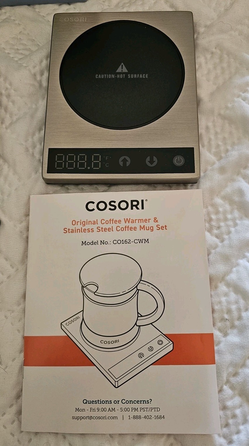 Cosori Coffee Mug & Warmer Plate, Open Box, Tested Works