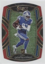 2020 Panini Select Club Level Red Prizm Die-Cut Quintez Cephus #300 8d4