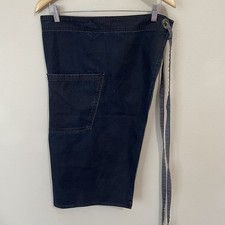 Chef Works Apron Adult One Size Pockets Urban Collection Denim Jean Style