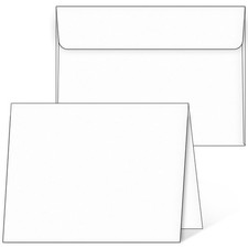 Blank Cards and Envelopes 5x7, 25 Pack 5X7, White