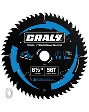 CRALY 6-1/2 Inch 56 Teeth Track 6-1/2'', 5/8'' arbor, 56T(Track saw), Black