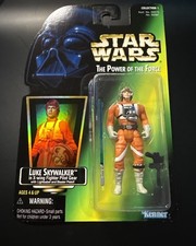 Kenner Star Wars Luke Skywalker In X-Wing Fighter Pilot Gear POTF Green Sealed