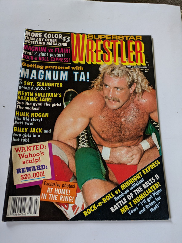 Superstar Wrestler Magazine  July 1986 Hulk Hogan Ric Flair Poster