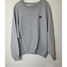 Vintage 90’s Nike Sweatshirt Crewneck Gray Size XL Made In USA
