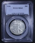 1936 Walking Liberty Half Dollar - 50c PCGS MS63