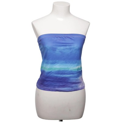 Tube Top, Größe: L, Blau/Grün/Weiß, Elasthan/Polyester, Batik, Damen #mto