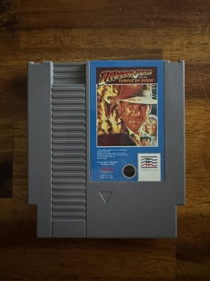 Indiana Jones and the Temple of Doom Nintendo NES Cleaned/Tested