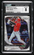 2020 Panini Prizm Tier II White Wave Prizm Shohei Ohtani #162 CGC 8 16iw