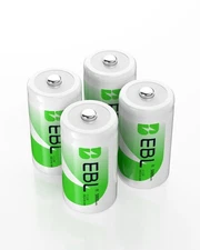 4Pcs C Size Rechargeable Batteries 5000 mAh Ni-MH C Battery Cell