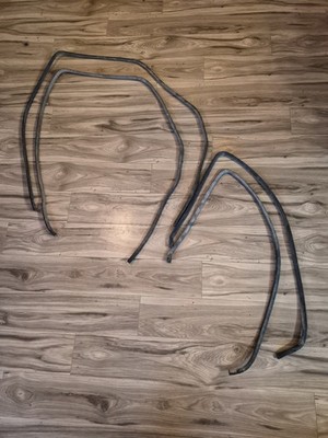 1966 Dodge Coronet 4dr Sedan Door Weather Stripping Rubber Seals.