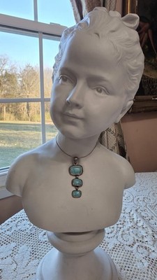 3 TIERED BARSE TURQUOISE STACKED STERLING PENDANT AND NECKLACE