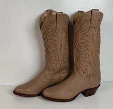 Vintage Panhandle Slim Cowgirl Boots Beige Women s 6.5 B