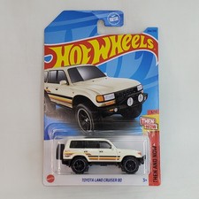Hot Wheels Toyota Land Cruiser 80 1:64 White Diecast Car Then and Now Series