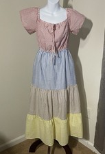 Urban Outfitters Women's Multicolor Short Sleeve Striped Size M Dress
