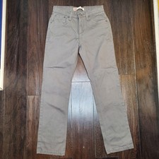 Levis 511 Slim Fit Gray Denim Jeans - Boys W27" L29" Size 14 Reg Cotton