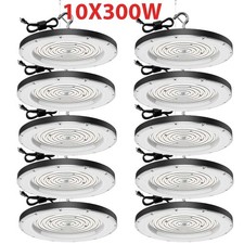10 Pack 300W UFO LED High Bay Light Industrial Factory Warehouse Shop Commercial