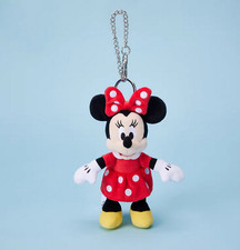 Authentic Official Disney classic Minnie Mouse Plush Keychain Bag Charm