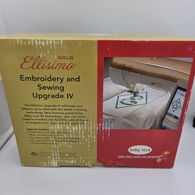 Baby Lock Gold Ellisimo Embroidery & Sewing Upgrade IV BLSO-U4 Complete New Read