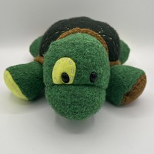 Aurora Turtle Plush Spotted Yellow Green Brown Felted Style 15' Stitches