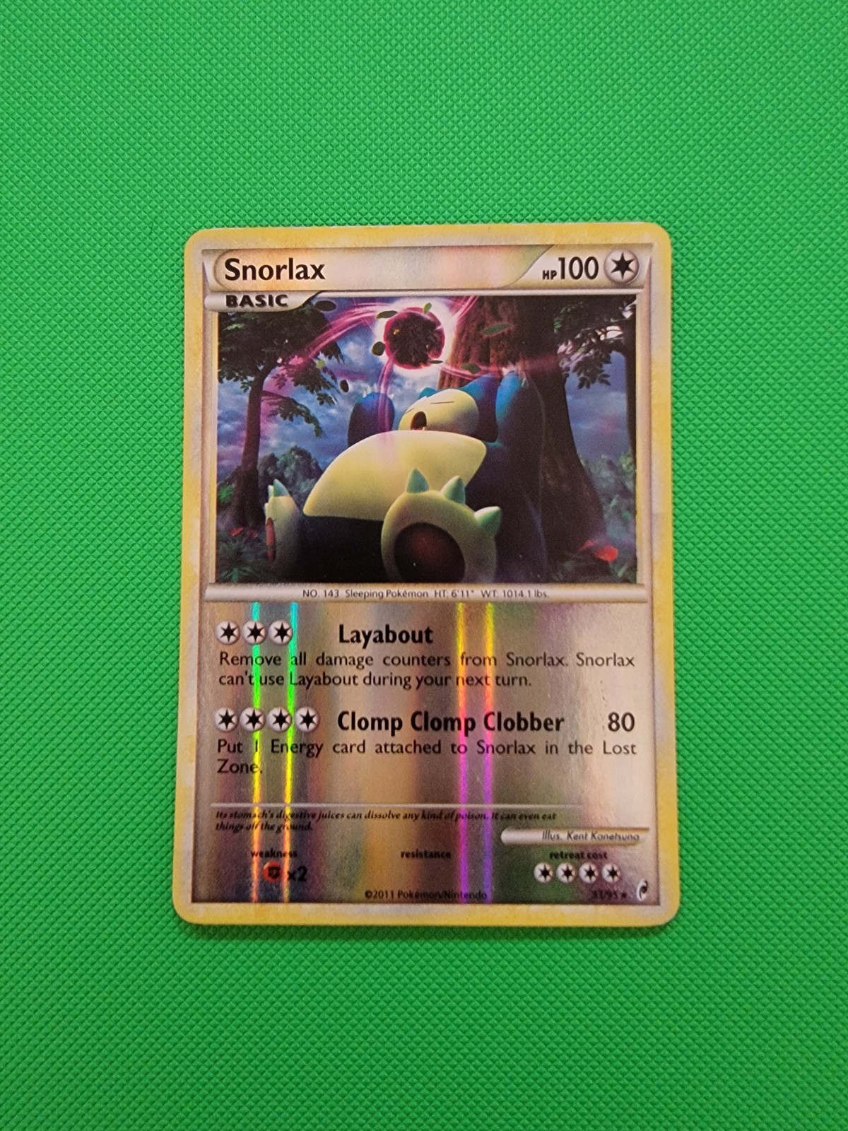 Pokemon TCG Snorlax 33/95 Call of Legends Reverse Holo MP