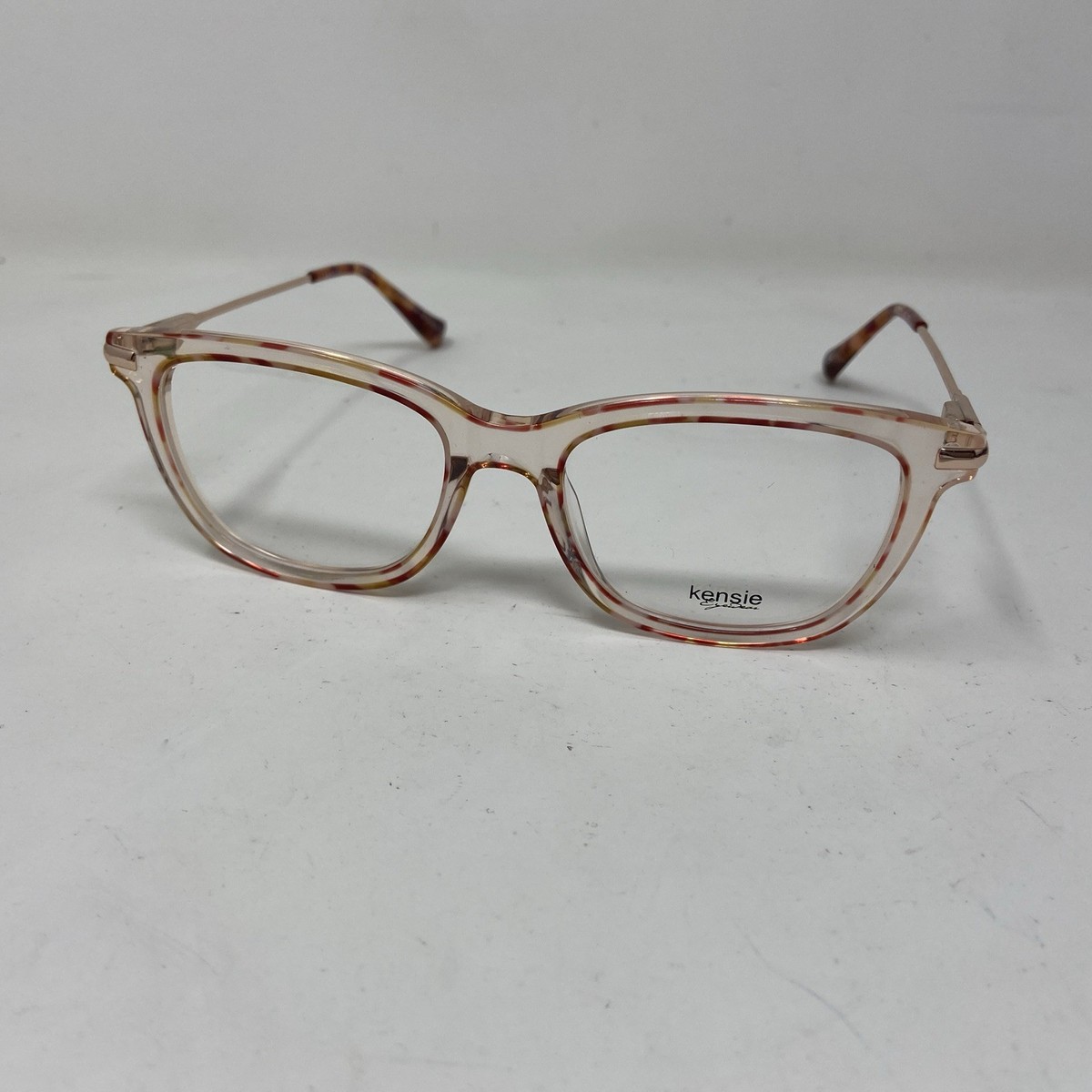 KENSIE Eyewear IRONIC 51-17-135 Rose Gold Clear Flex Hinge XT51 | eBay