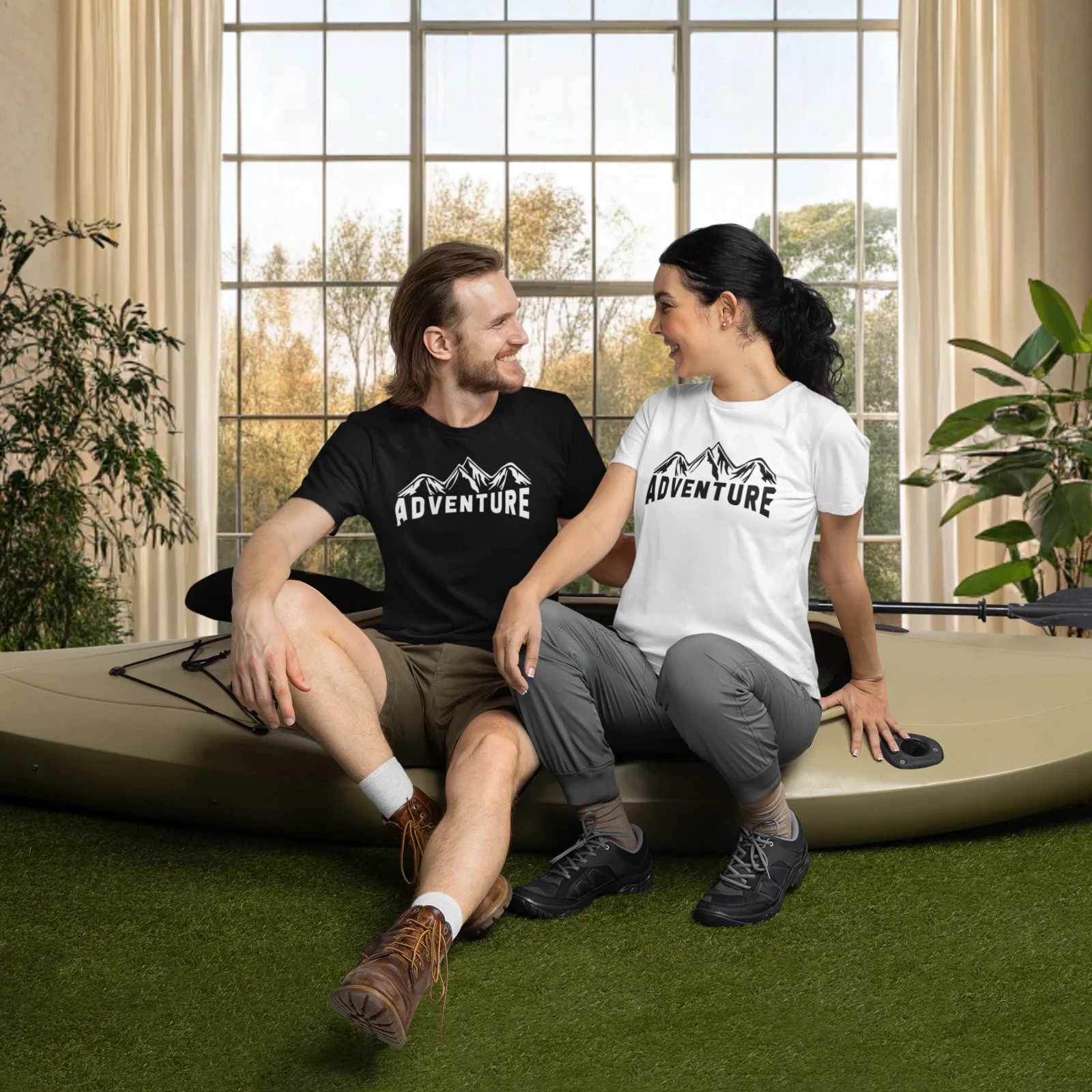 Adventure Text Print T-Shirt | Casual Round Neck Tee for Women & Men Casual wear
Opens in a new wind