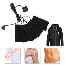 USB Electric Clothes Five Heater Pads Heating Element Adjustable Temperature XUA