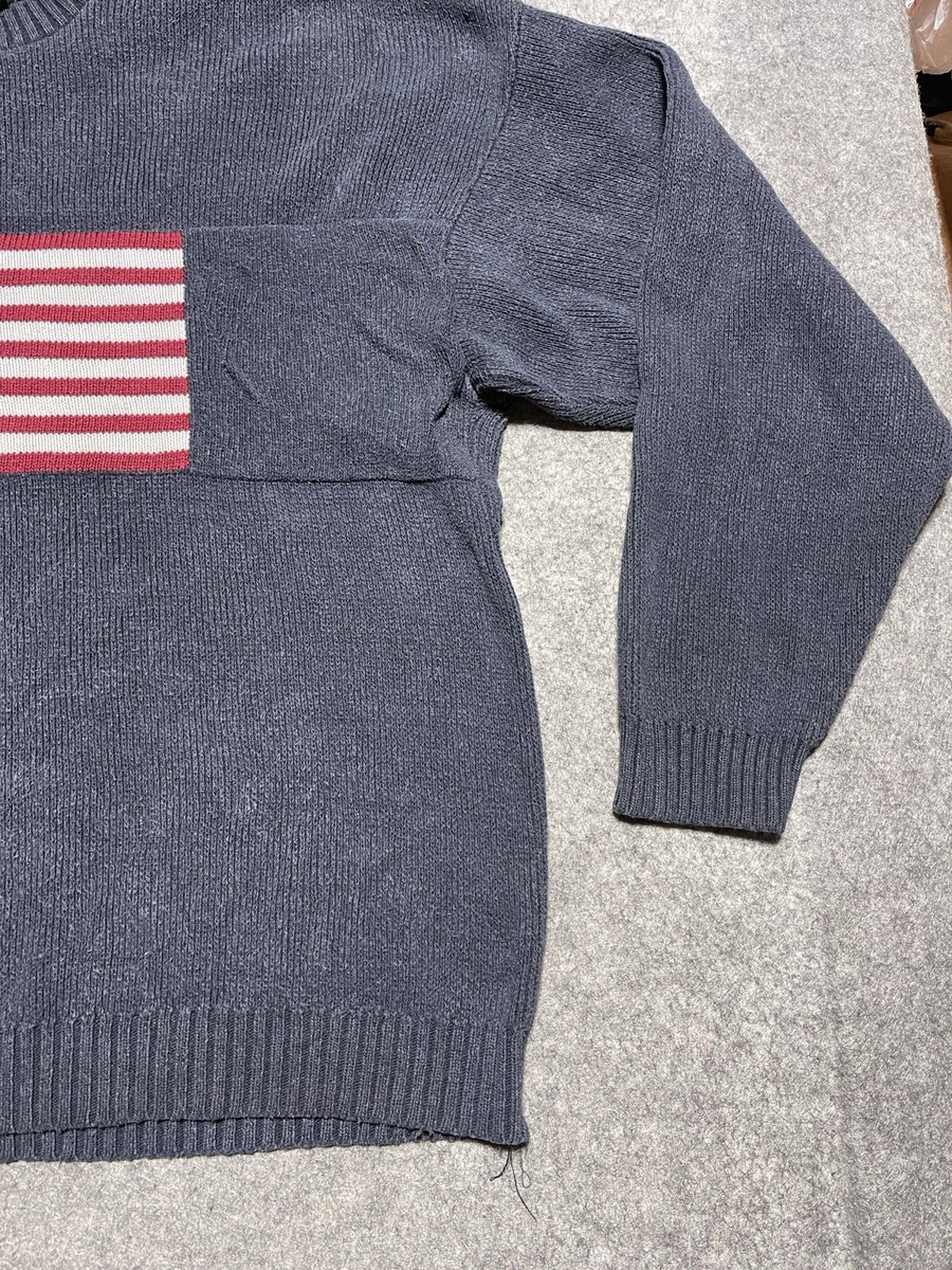 Vintage FOCUS AMERICA Blue Faded Sweater BOXY XL American Vintage FOCUS AMERICA Blue Faded Sweater BOXY XL American