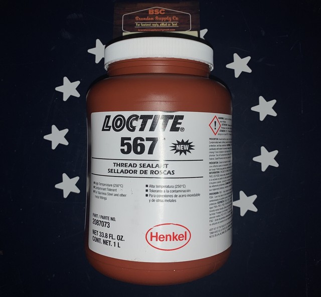 LOCTITE 567 1 Liter Thread Sealant 33.8 FL OZ 2087073 LOCTITE 567 1 Liter Thread Sealant 33.8 FL OZ 2087073