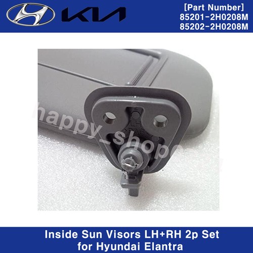 NEW OEM 852012H0208M, 852022H0208M Inside Sun Visors LH RH 2p for Elantra 07-10 - Picture 5 of 5