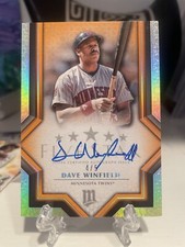 2023 TOPPS FIVE STAR DAVE WINFIELD ON CARD AUTO ORANGE PARALLEL HOF TWINS /5