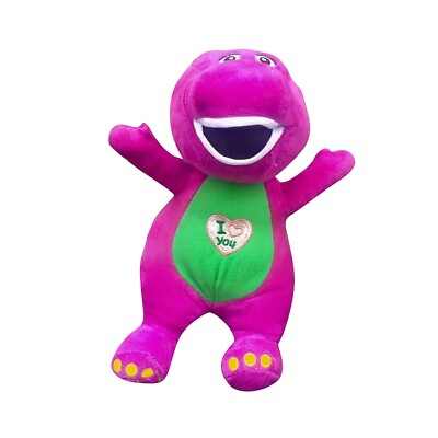 25 cm lila Barney Plüschpuppe Stofftier Kuscheltier Barney I Love You! DE