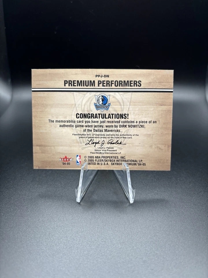 2004-05 Skybox Premium - Premium Performers Jerseys #PPJ-DN Dirk Nowitzki (MEM) - Image 2 of 2
