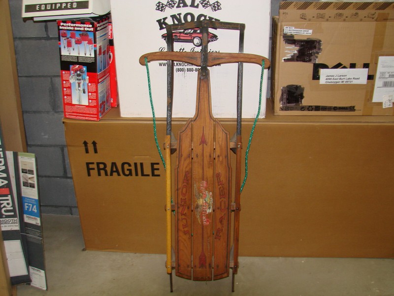 Vintage very original late 1920's Flexible Flyer "Junior Racer" sled