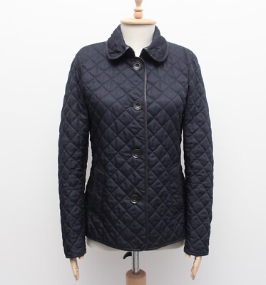 BURBERRY BRIT ネイビー キルティングジャケット Women's BURBERRY BRIT Quilted Jacket Coat Blazer Nova Check Lined